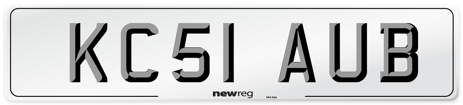 KC51 AUB Number Plate from New Reg